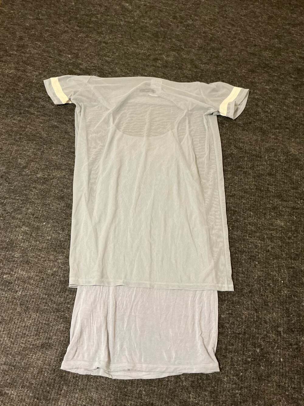 Forever 21 Light Blue Mesh Short Sleeve T-Shirt Dress Size XL - Picture 8 of 8
